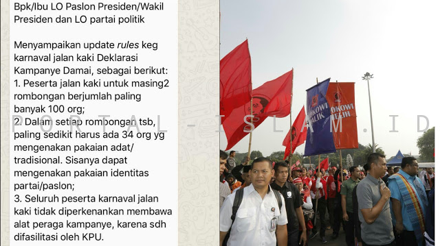 TERCYDUK! Karnaval Kampanye Damai, Pendukung Jokowi LANGGAR Peraturan KPU! TERCYDUK! Karnaval Kampanye Damai, Pendukung Jokowi LANGGAR Peraturan KPU!