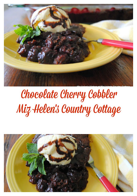 Chocolate Cherry Cobbler at Miz Helen's Country Cottage