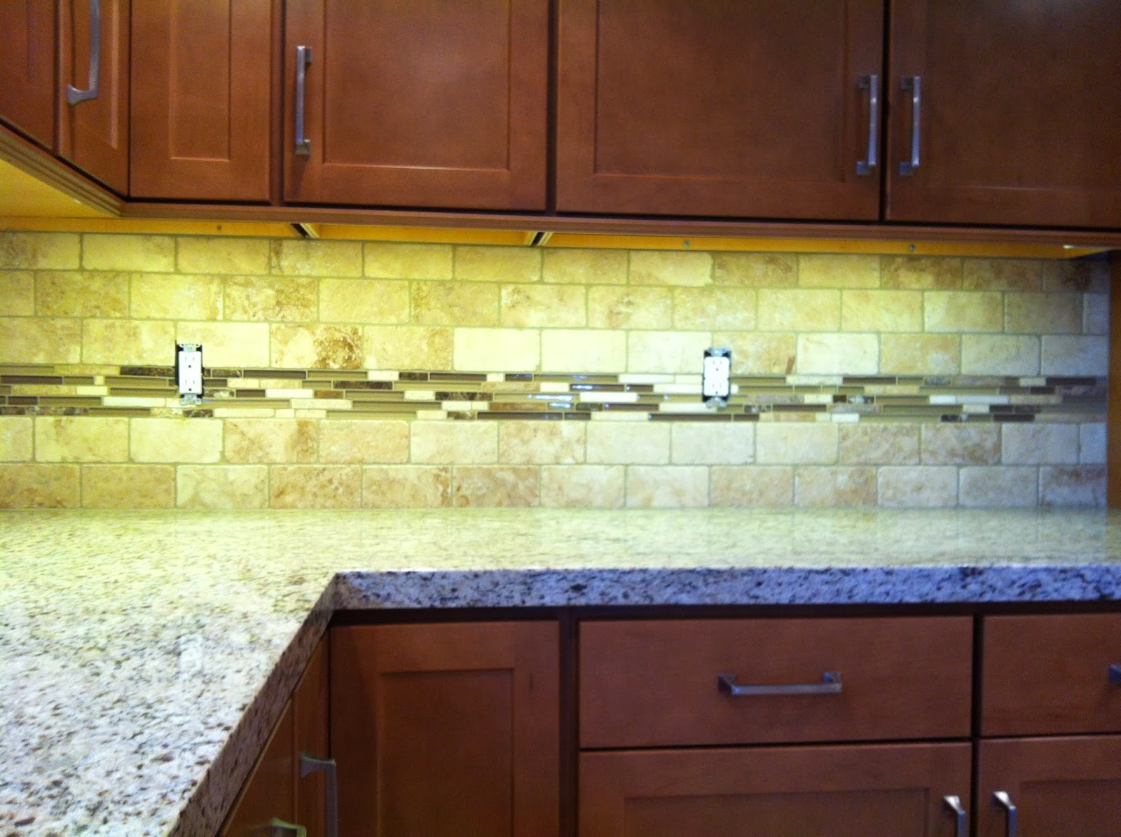 running bond backsplash