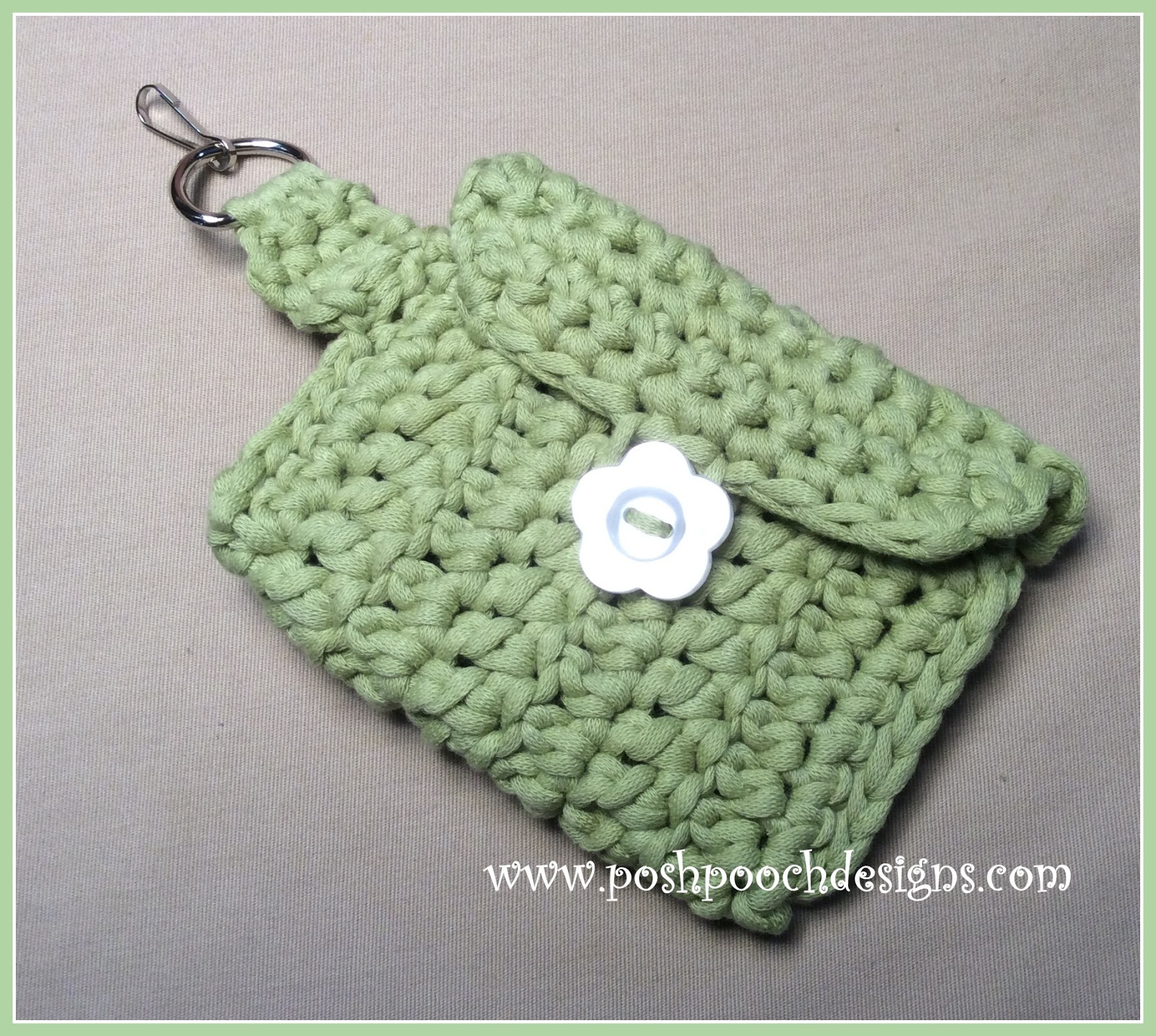 Posh Pooch Designs : Fun Little Key Chain Bag Crochet Pattern