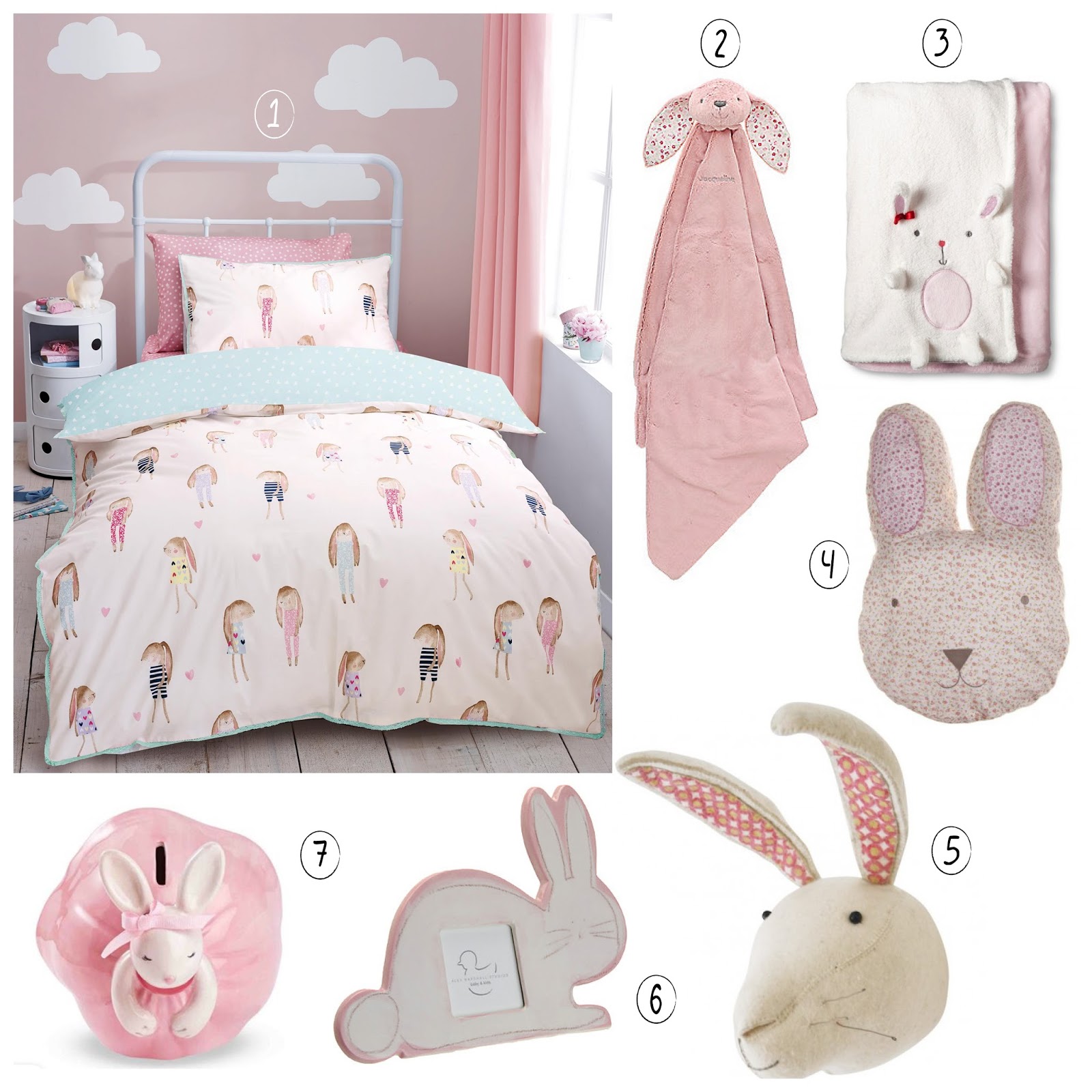Tiny Tiddlers Beautiful bunny bedroom theme