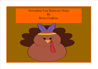 November Behavior Notes FREEBIE