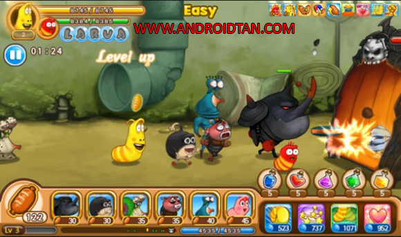 Larva Heroes Mod Apk Unlimited Gold Candy