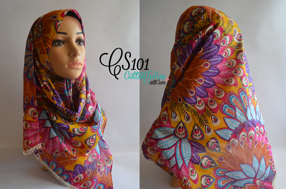 shawl printed cotton