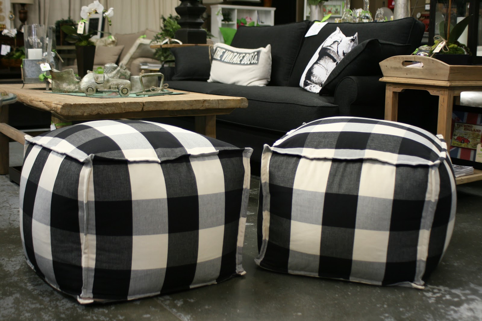 Chartreuse Home Furnishings: POUF! Your seating problems are gone...