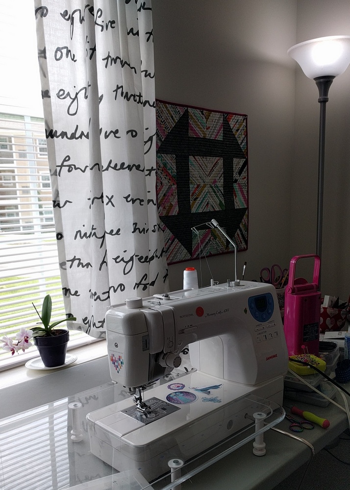 Curtains for the new sewing room + a tour Quilty Habit Bloglovin’