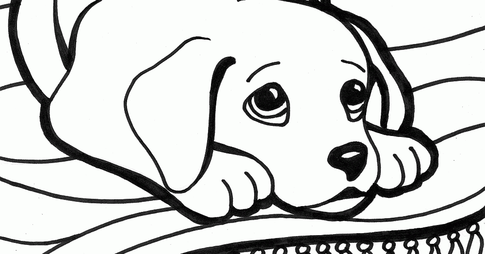 baby dog animal coloring pages - photo #7