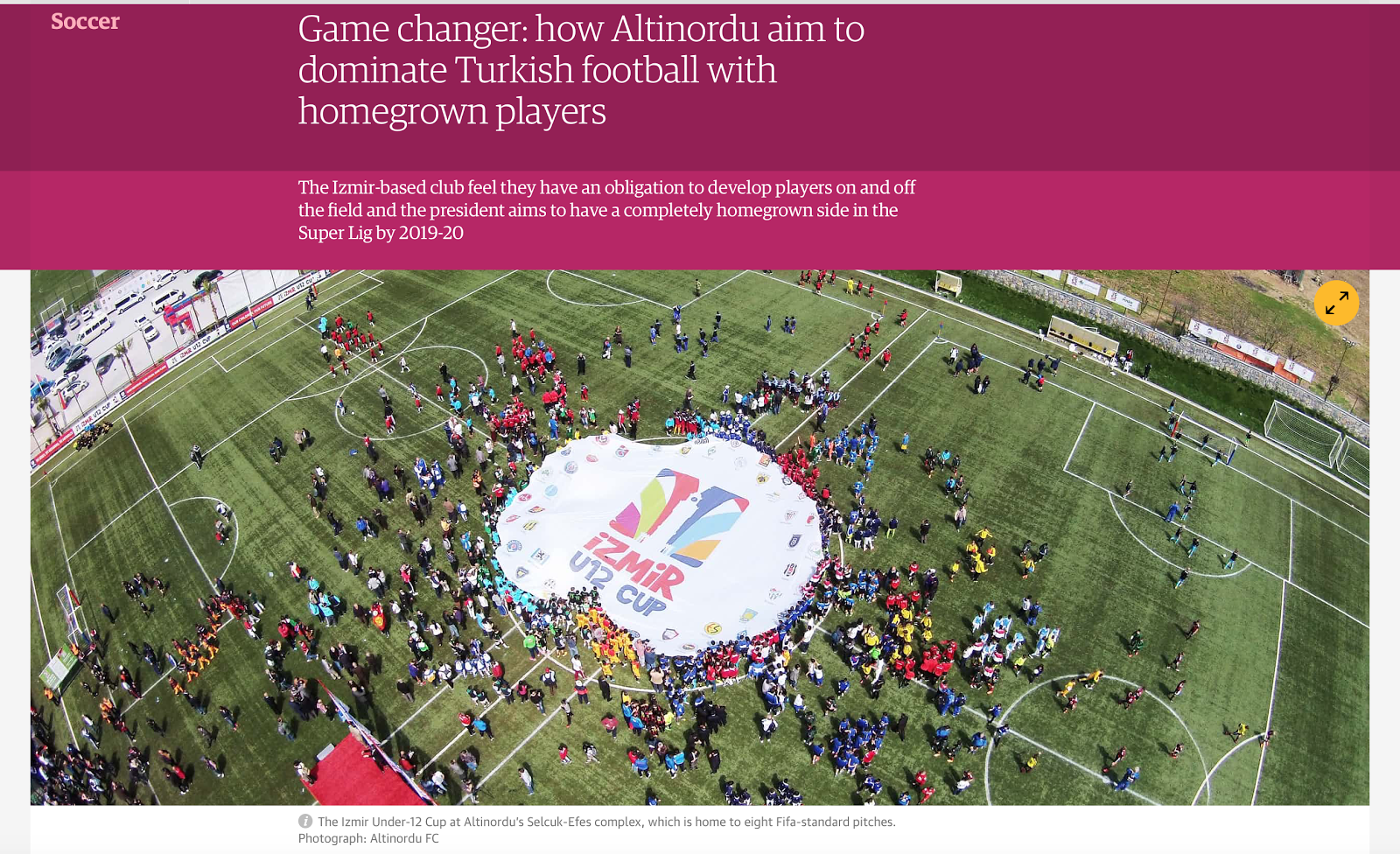 Guardian: Altınordu Türk futbolunda devrim yapabilir Guardian: Altınordu Türk futbolunda devrim yapabilir