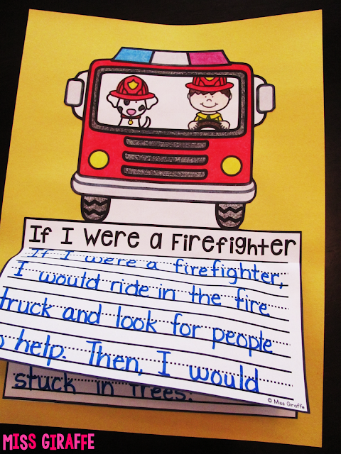 Firefighters writing activities and other great fire safety week ideas for literacy
