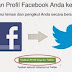 Cara Singkat menghubungkan twitter ke facebook melalui android