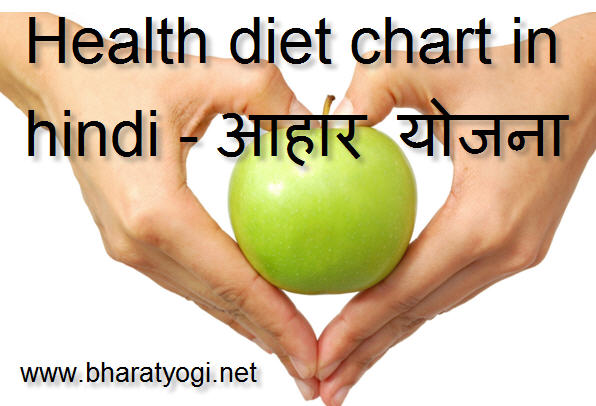 diet chart for healthy body
