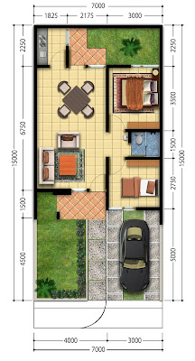 Denah Rumah Minimalis Type 36 Denah Rumah Minimalis Type 36