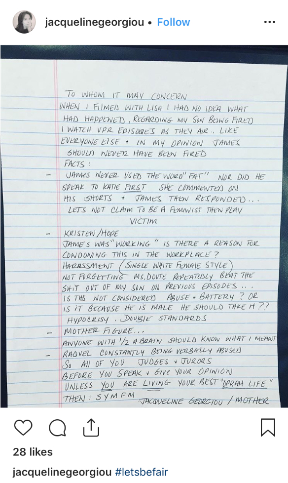 James Kennedy’s Mother Jacqueline Comes To His Defense And Explains Why He Never Should