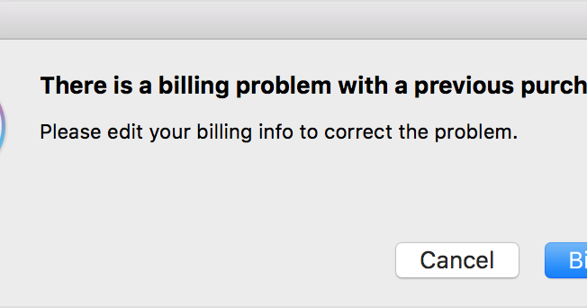 Iphone Unable To Update Billing Data In Addition To Update/Download