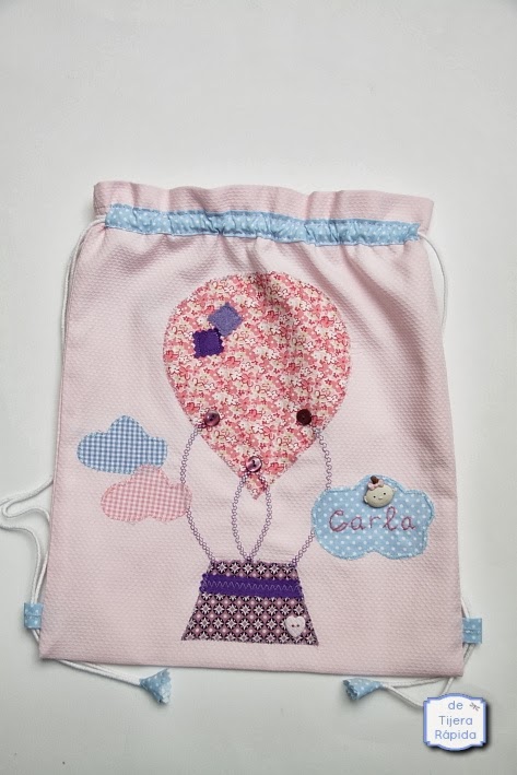 Mochila guardería Globo rosa