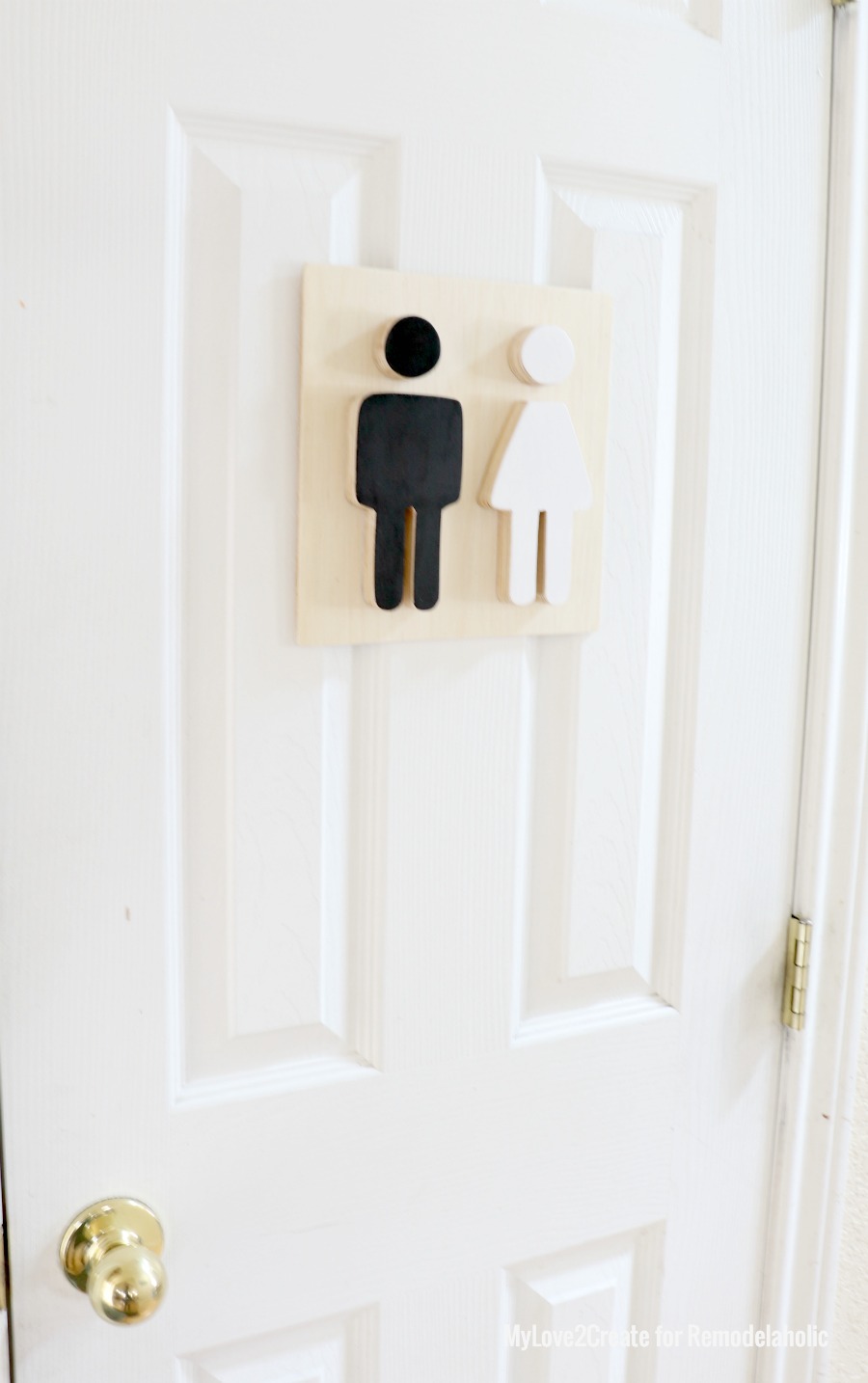 Easy Boy and Girl Restroom Cutout Signs | Remodelaholic