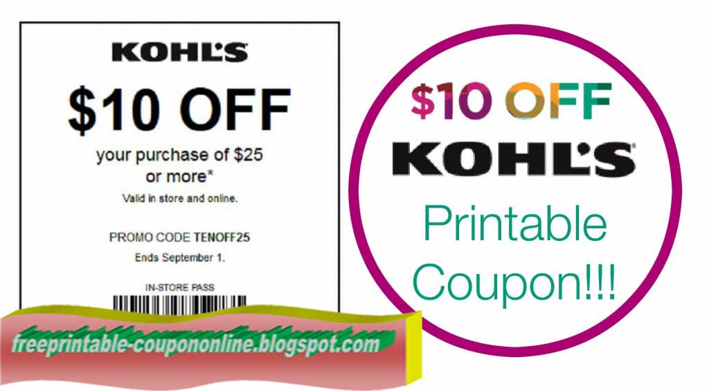 Kohls online coupons 2019