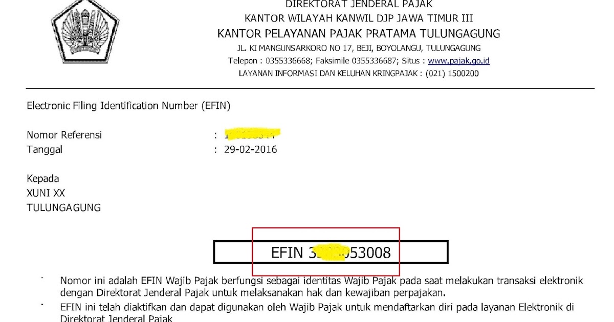 Contoh Isi Formulir Aktivasi Efin Merry Ci