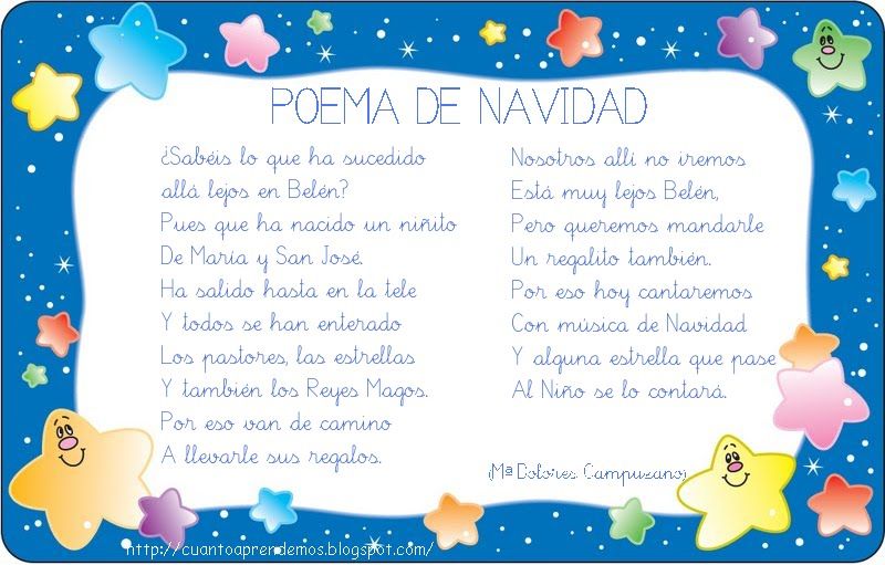 Recursos Infantiles: Poemas de Navidad