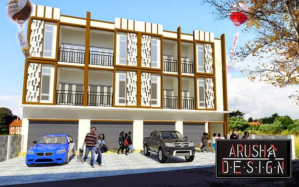 Desain Ruko 3 Lantai Minimalis Modern Artistik Terbaru - Jasa Desain