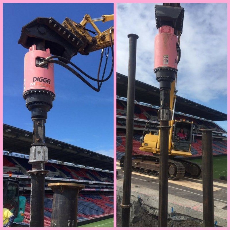 Digga machinery attachments - screw anchor drive - pink Digga screw anchor drive - pink