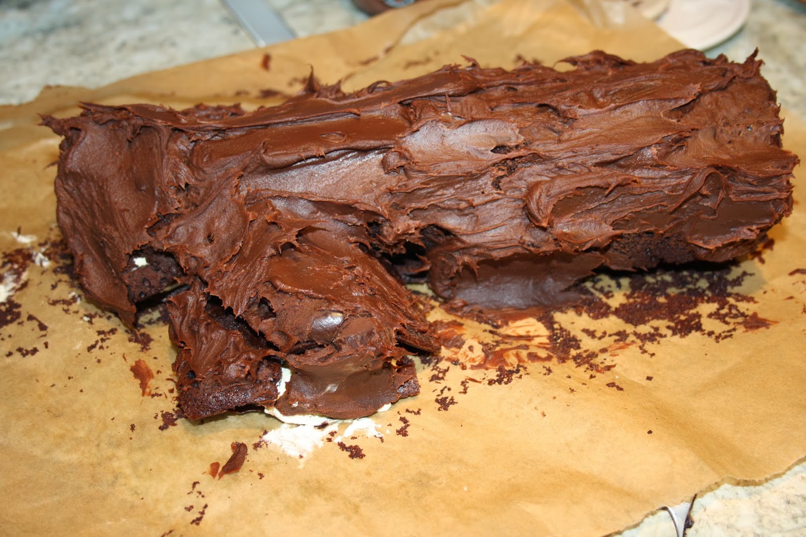 chocolate yule log