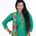 Tamil Actress Long Hair In Green Dress Deepthi Shetty