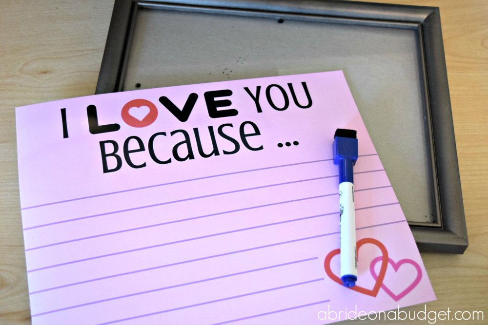 Do it yourself I Take pleasure in By yourself Considering the fact that Dry Erase Body A Bride Upon A Price range photo about I Love You Because Printable named Do-it-yourself I Delight in On your own Simply because Dry Erase Body A Bride Upon A Finances