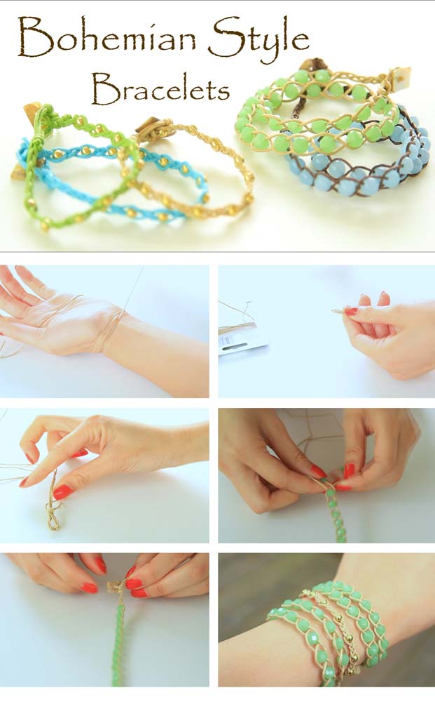 Diy Bohemian Braided Bracelets Ann Le Style Diy Bohemian Braided Bracelets
