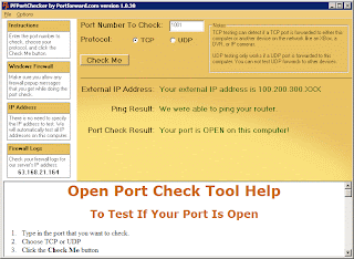 PF Port Checker - verificar portas tcp/udp