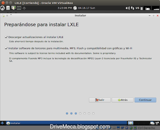 DriveMeca instalando LXLE paso a paso