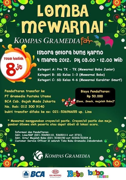 Lomba Mewarnai Kompas Gramedia Fair March 2012 Info 
