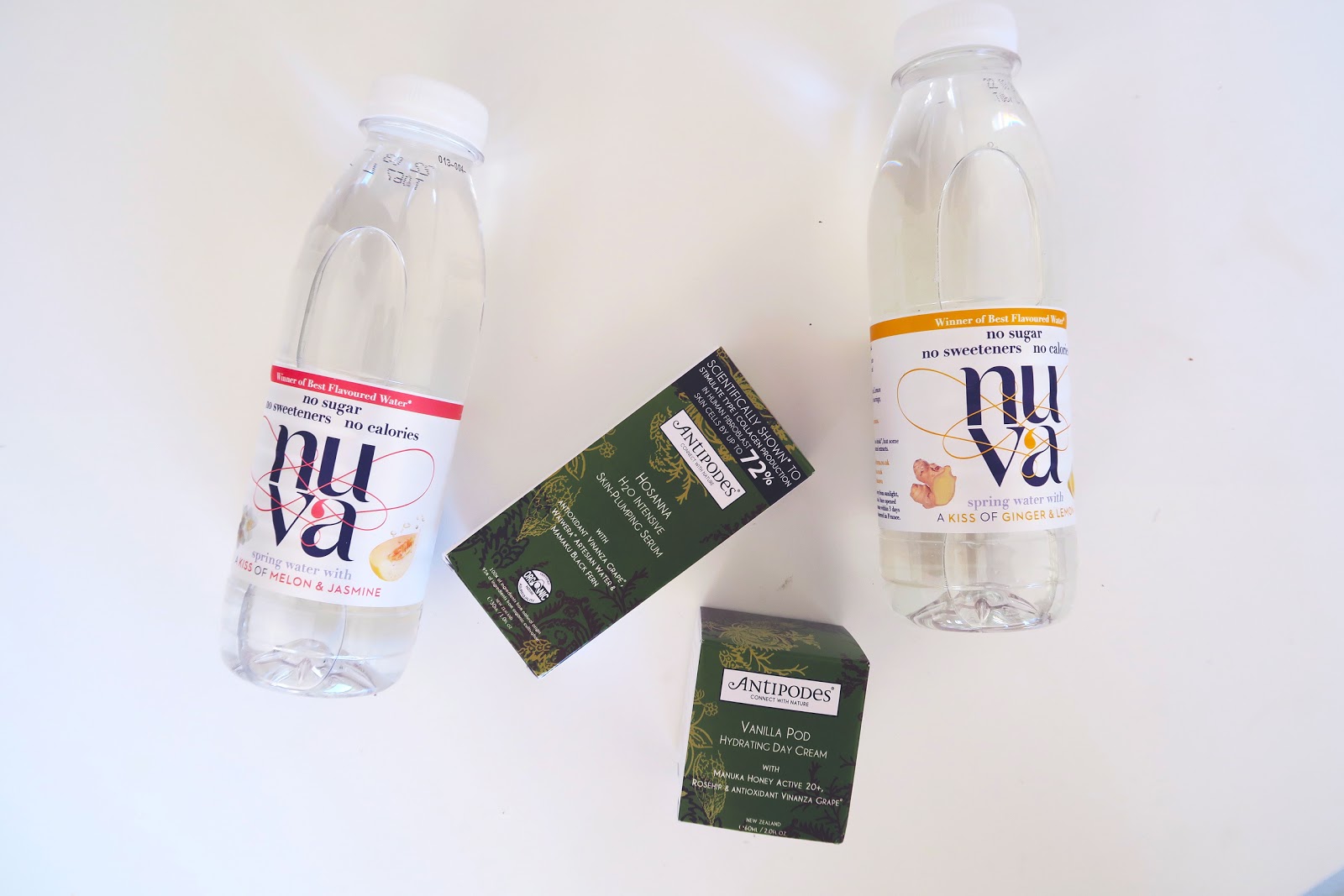 Keeping hydrated with Nuva and Antipodes