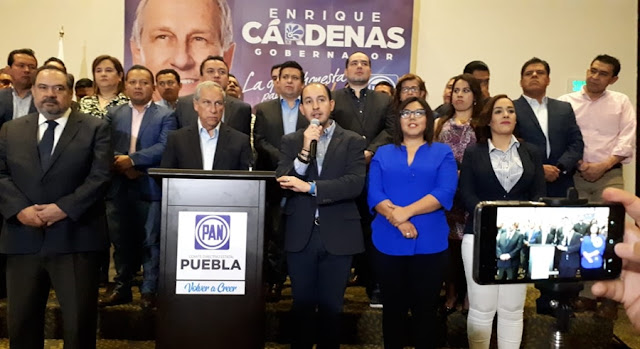 Marko Cortés se compromete a impulsar campaña de Enrique Cárdenas