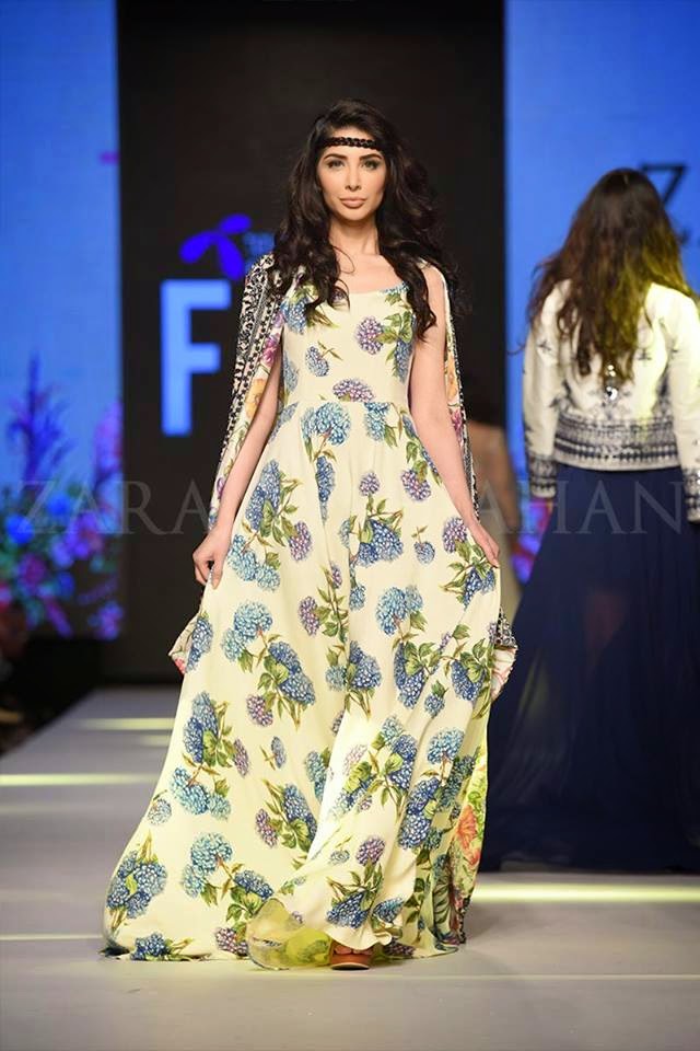 Zara Shahjahan TPFW 2015 summer long dresses
