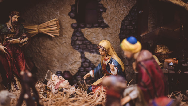 Nativity Scene. Christmas Season