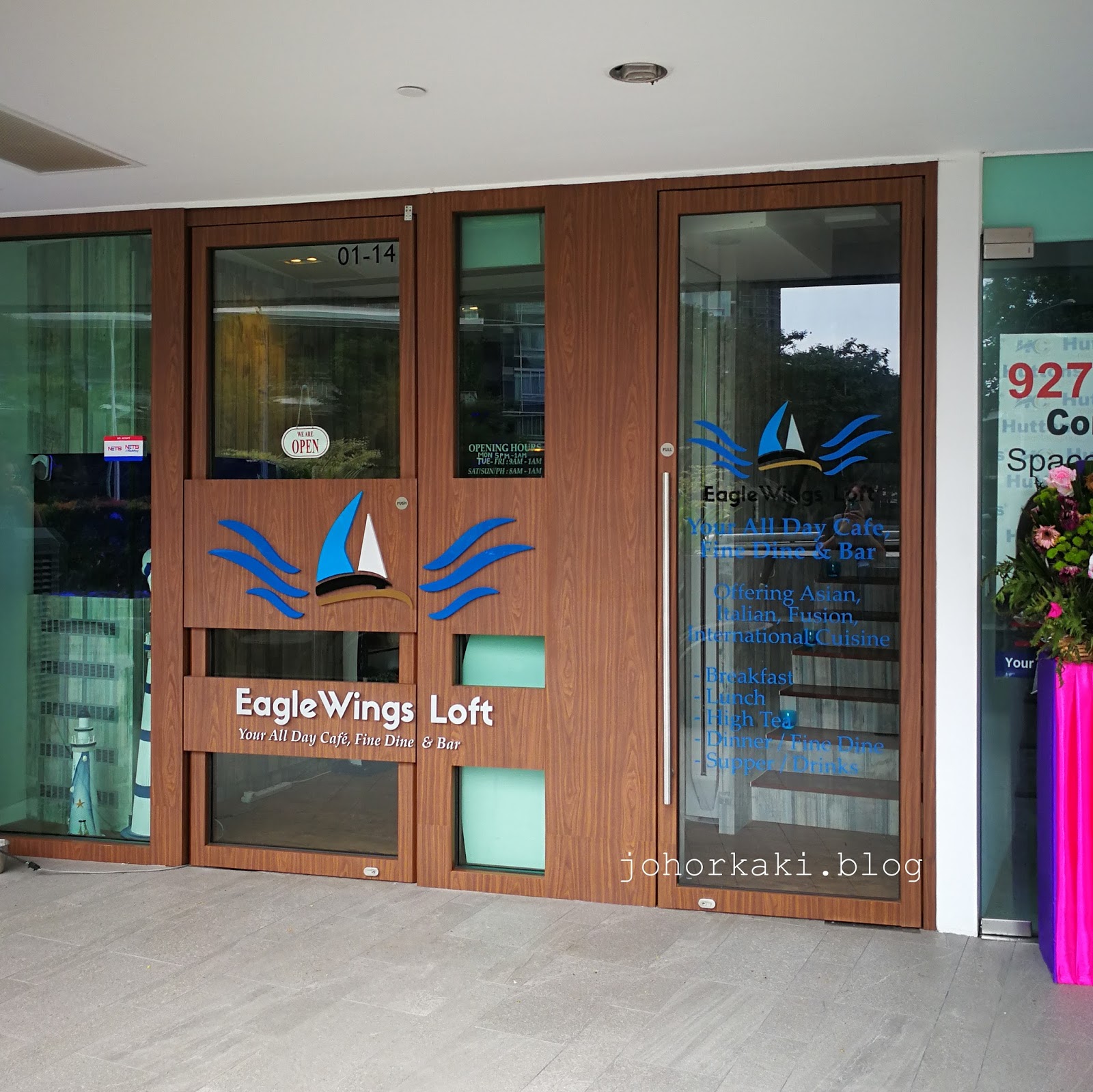 Eagle Wings Loft Cafe at King Albert Park Singapore Tony Johor Kaki