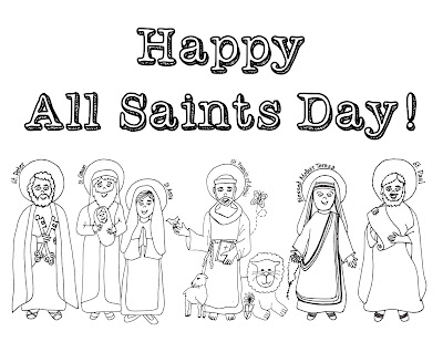 Free Printable All Saints Day Coloring Pages