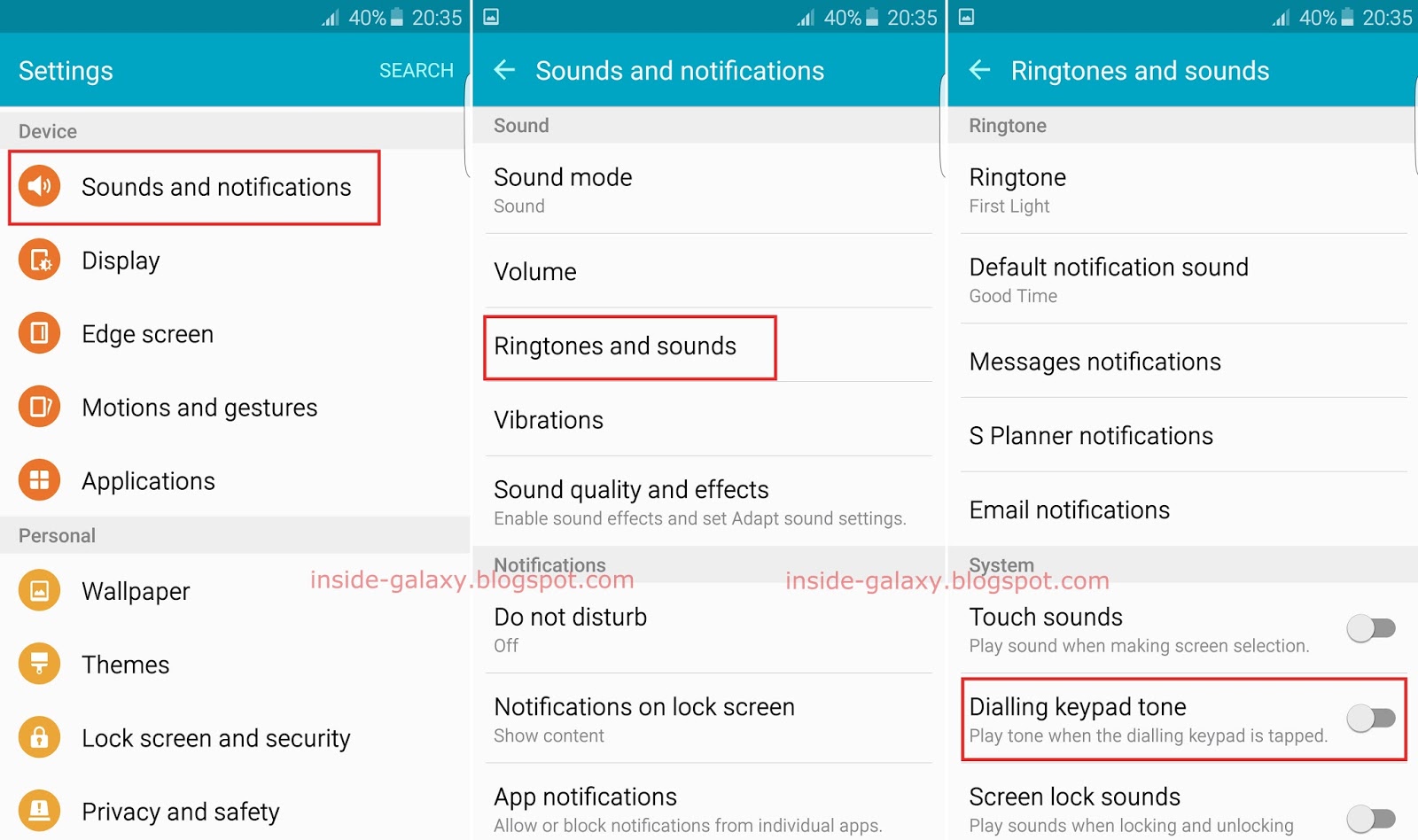 Inside Galaxy Samsung Galaxy S6 Edge How to Enable or Disable