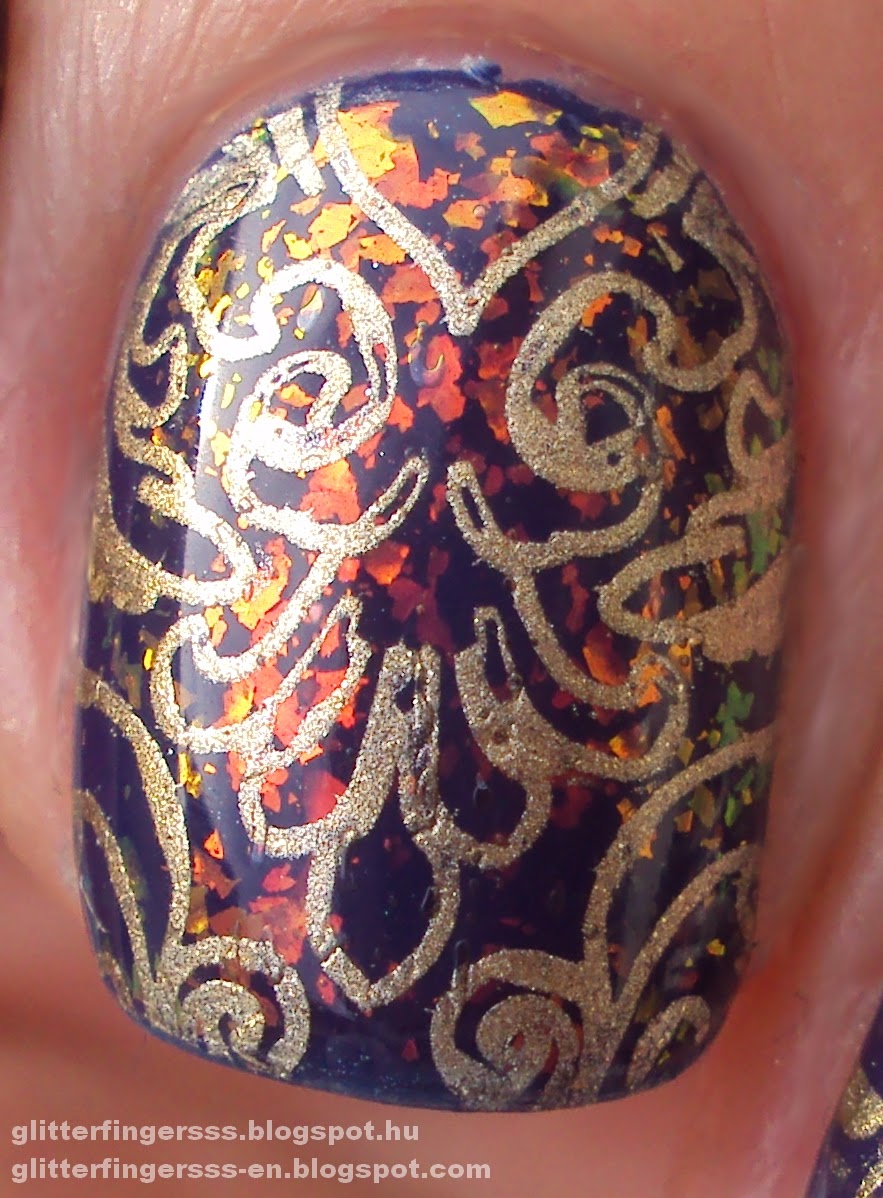 NAIL ART Fancy Fireplace Glitterfingersss in english