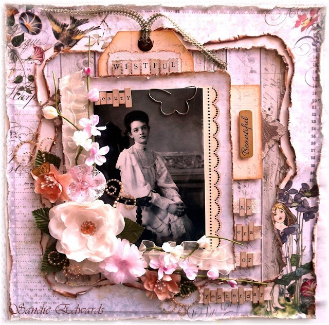 Delightfully Crazy Wistful Beauty Layout The Scrapbook Store
