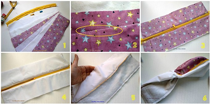 Con hilos, lanas y botones: Estuche para flauta