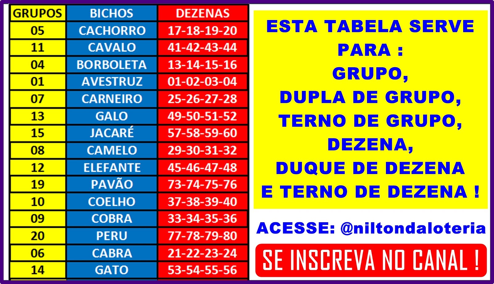 JOGO DO BICHO FECHAMENTO TERNO DE DEZENAS REDUÇÃO DE 5 PARA 3 [5 BICHOS] 