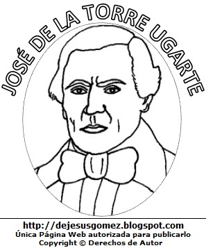 José de la Torre Ugarte José de la Torre Ugarte para colorear pintar. Dibujo de José de la Torre Ugarte para niños. Dibujo de José de la Torre Ugarte hecho por Jesus Gómez