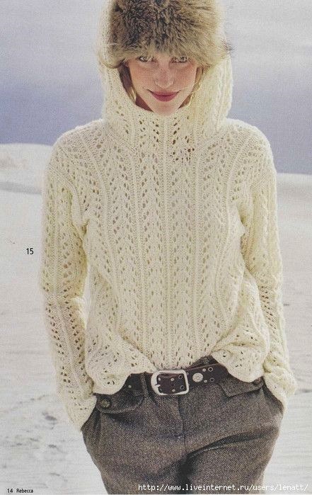 sweter na drutach