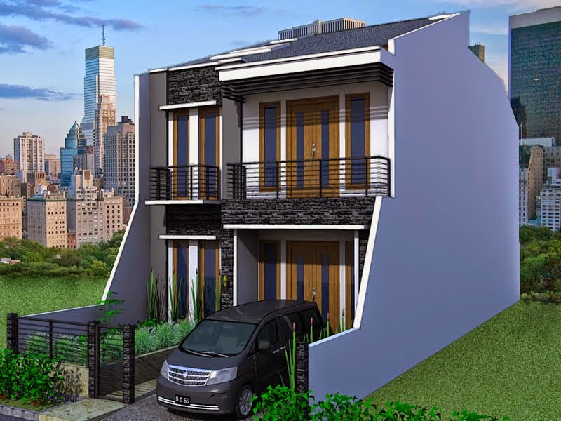 Desain Rumah Tebaru: Desain rumah minimalis 2 lantai type ...