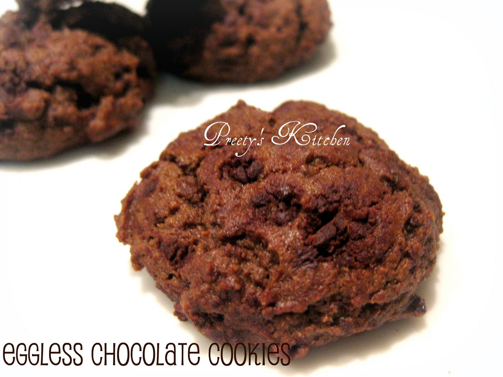 Preety's Kitchen Eggless Chocolate Cookies
