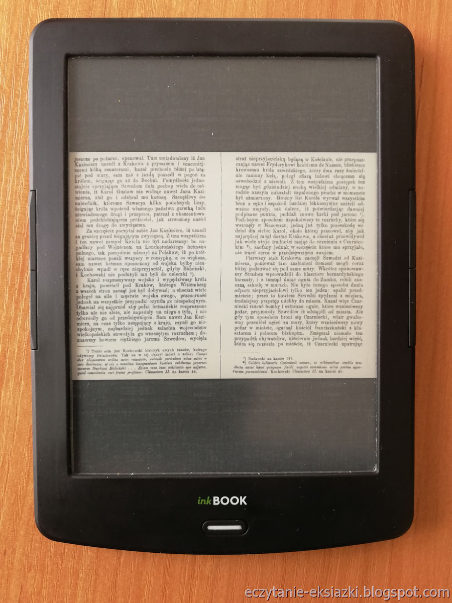 PocketBook Reader InkBOOK LUMOS – plik DJVU w trybie zwykłym