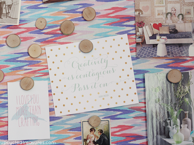 Decorar con rodajas de madera