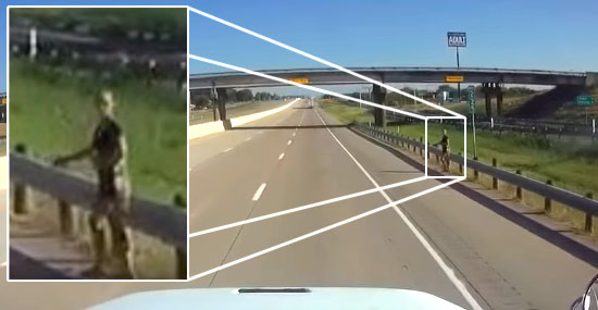Extraterrestre filmado na estrada - o que era o 'ET' é flagrado em rodovia nos EUA - Capa